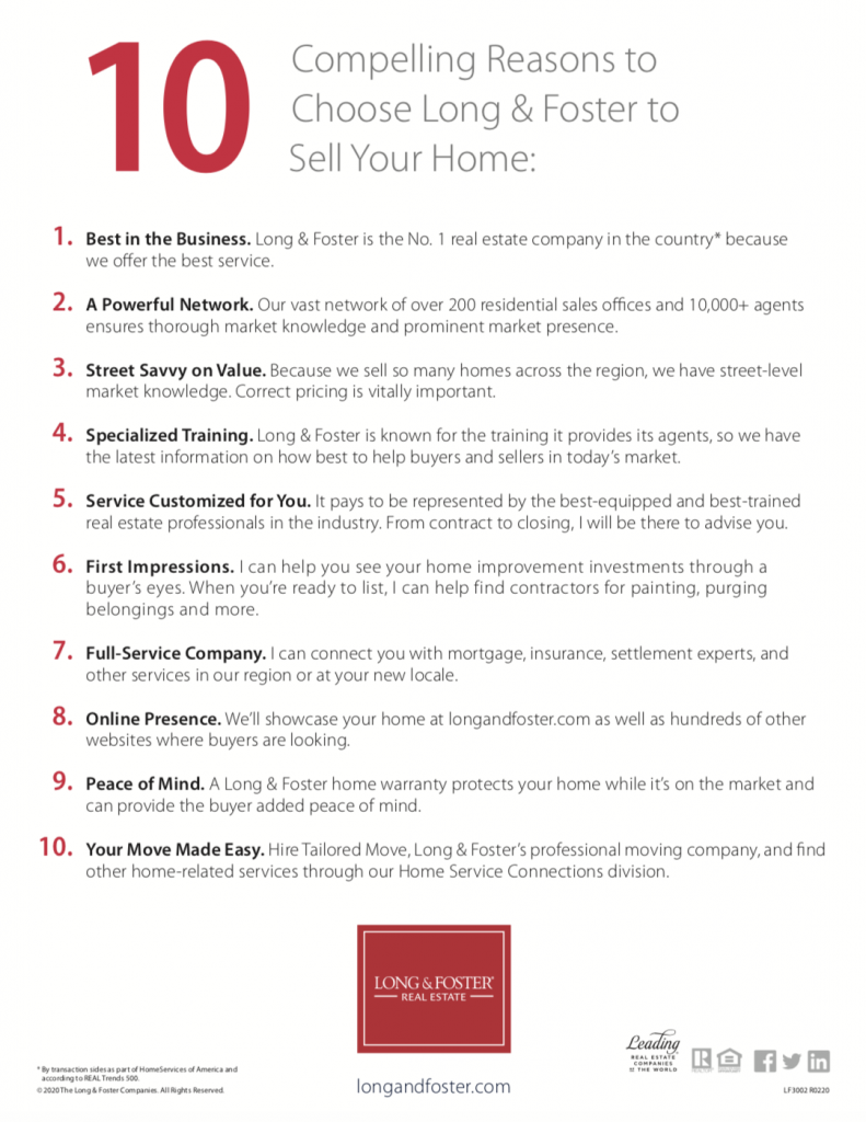 Benefits of Using Long & Foster Realtors Homes for Sale in the NRV