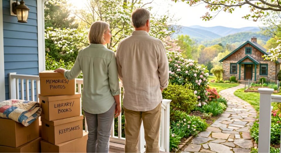 Empty nesters transitioning from a larger home to a smaller New River Valley residence.