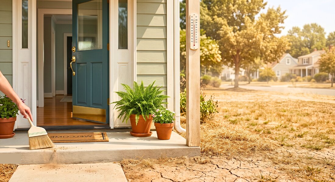 A well prepared Blacksburg home welcomes buyers during a hot late summer showing season.